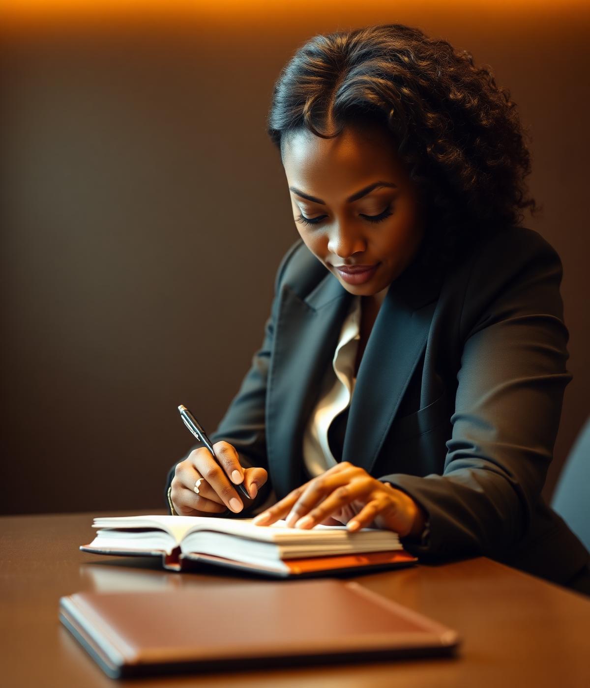 An executive at work